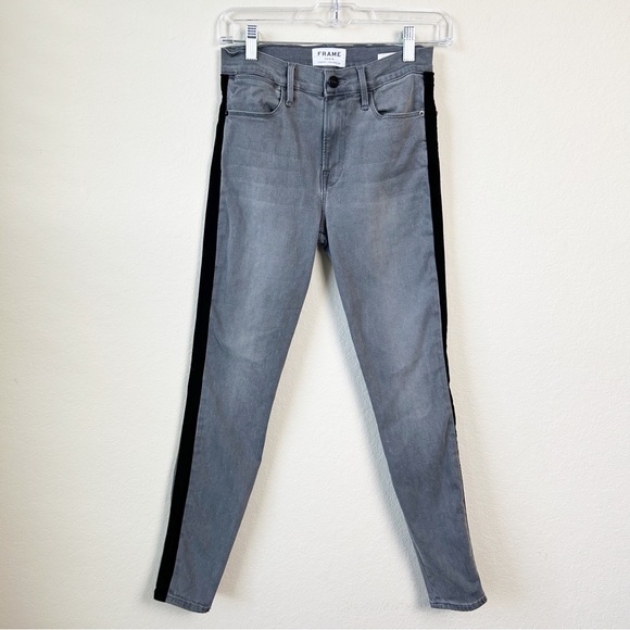 Frame Denim Denim - Frame Size 27 Jeans Le High Skinny Gray and Black